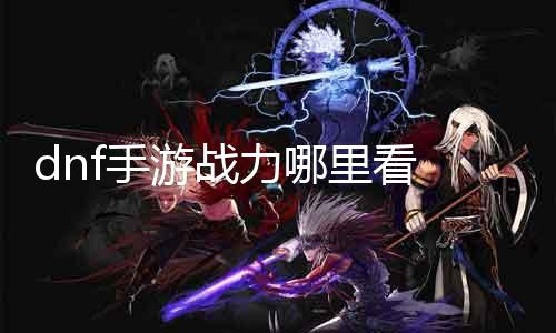dnf手游战力那边看 详解dnf手游战力评估要领
